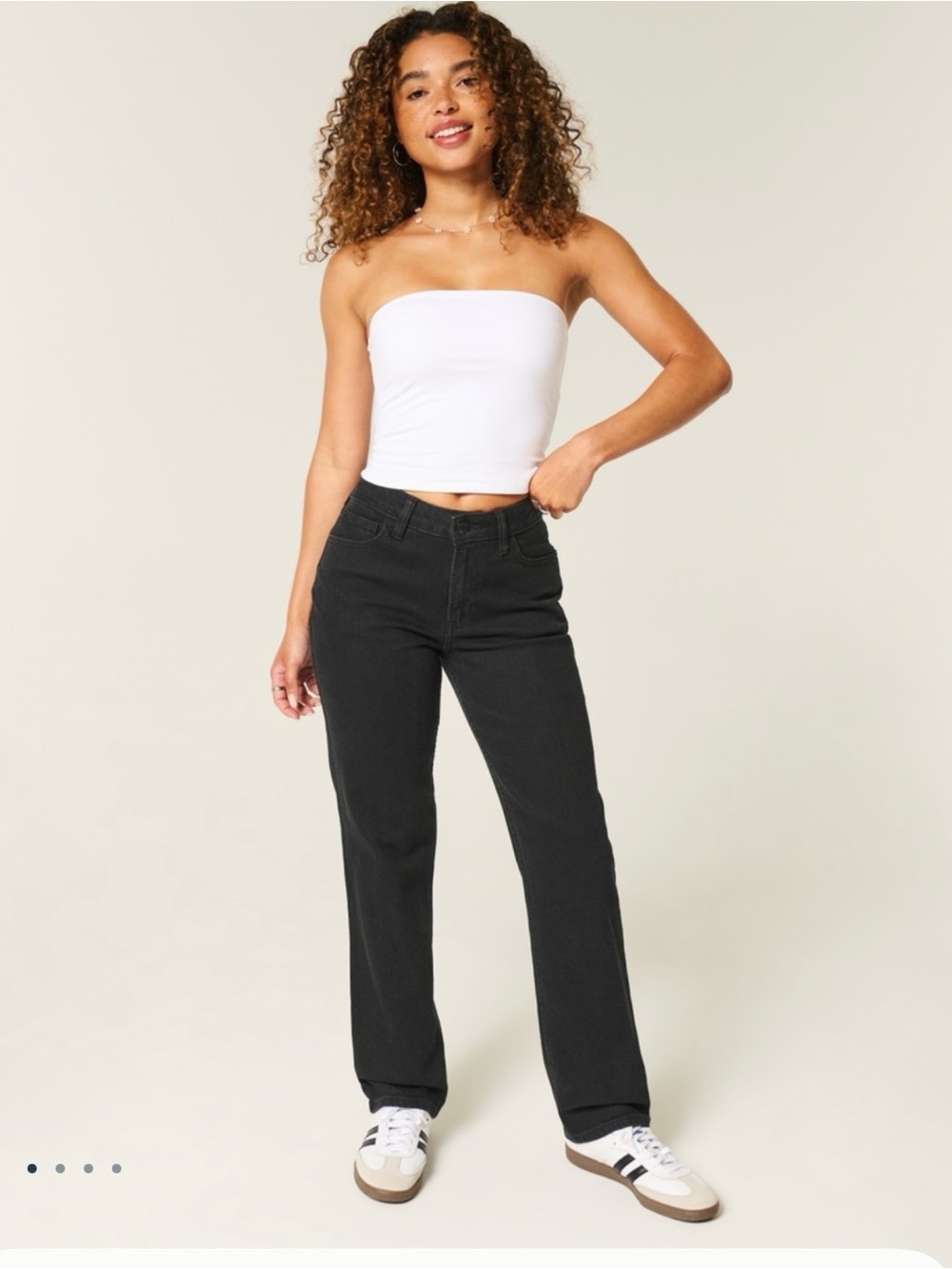 Hollister Classic Straight-Leg Women’s Jeans in Black-retail $49.99